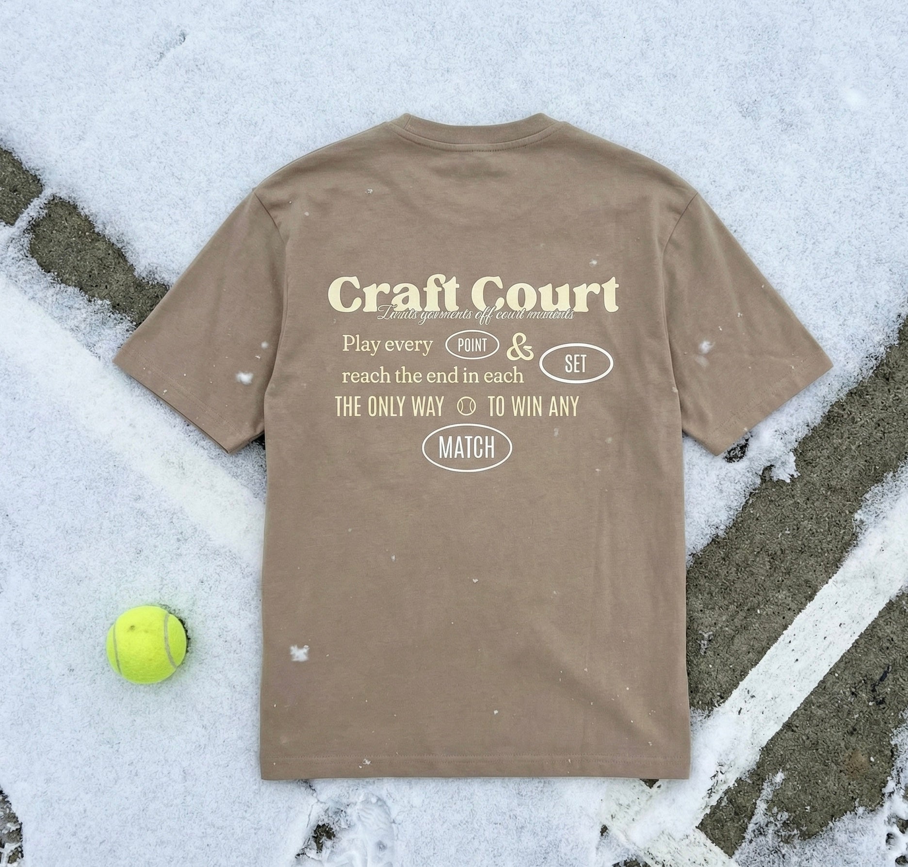 Cream Match T-Shirt