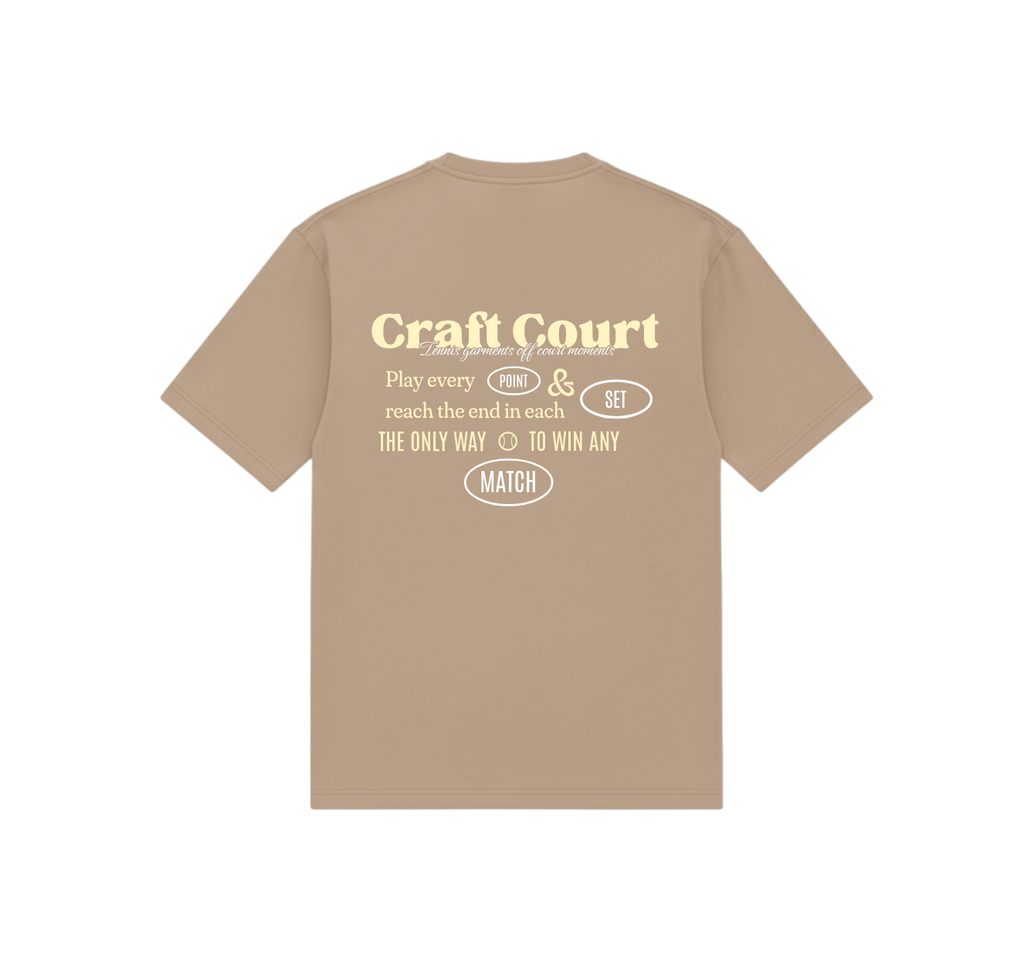 Cream Match T-Shirt