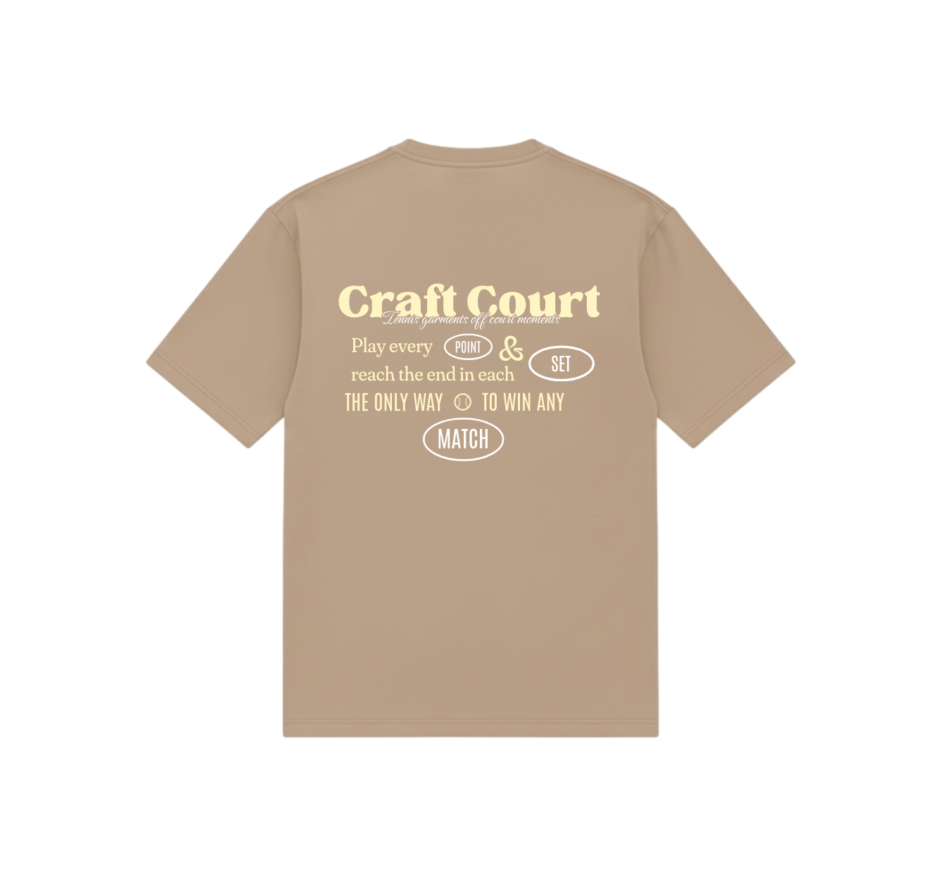 Cream Match T-Shirt